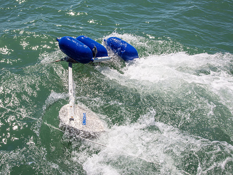 2 Paravane Oil Boom Deployment