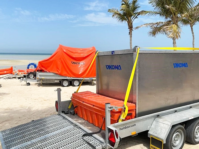 Adnoc Trailers on Beach
