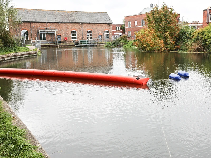 Paravane Mini being deployed in a river