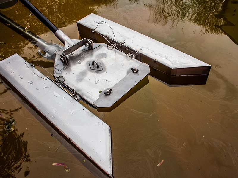 crust lance skimmer oil test 2